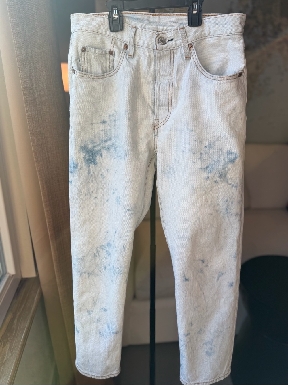 Levi's 100% Cotton 501 button Button Fly Cropped